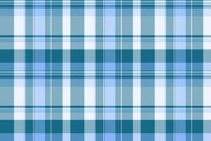 Fibre textile check pattern, ribbon background seamless. Household texture fabric tartan plaid in cyan and light colors. vector