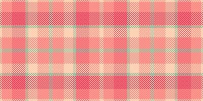 Soft pastel pink and peach plaid pattern. Perfect for textile designs, website backgrounds, or crafting projects. This seamless texture evokes feelings of warmth and gentle style. vector