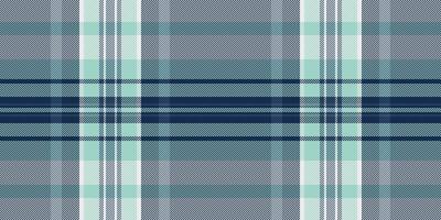Seamless teal, gray, and white plaid pattern. Perfect for textile design, backgrounds, or website layouts. This cool, sophisticated texture evokes feelings of calm and order. vector