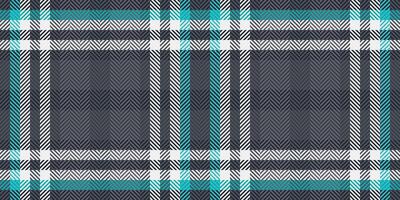 Stylish herringbone and plaid pattern in teal, gray, and white. Perfect for textile design, fashion, or website backgrounds. vector