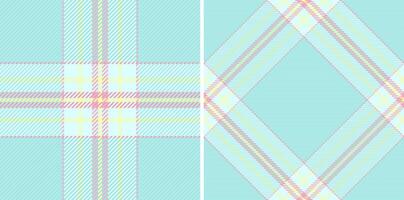 Pastel plaid patterns, perfect for textile design, scrapbooking, or website backgrounds. Two variations offer versatile options for a delicate, feminine aesthetic. vector