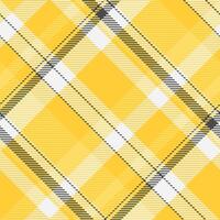 Sunny plaid pattern in shades of yellow and white with charcoal lines. Perfect for backgrounds, textiles, or adding a touch of cheerful warmth. vector