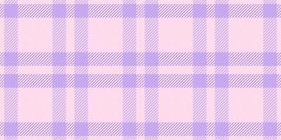 Pastel purple and pink plaid pattern. Perfect for textile design, website backgrounds, or crafting projects. Subtle yet stylish, this seamless texture offers a soft, feminine aesthetic. vector