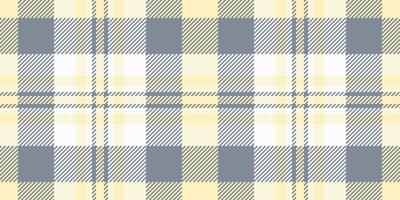 Subtle pastel plaid pattern in soft yellow and gray. Perfect for textile design, backgrounds, or website templates. Evokes feelings of warmth and calmness. vector