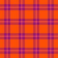 Store pattern plaid, classy tartan check fabric. Wallpaper textile background seamless texture in red and pink colors. vector