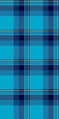 Good texture plaid check, mature tartan pattern textile. Scottish seamless background fabric in cyan and dark colors.