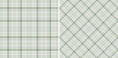 Elegant pastel green and white plaid patterns. Perfect for textile design, wallpaper, or website backgrounds. These subtle, sophisticated textures evoke feelings of tranquility and calm. vector