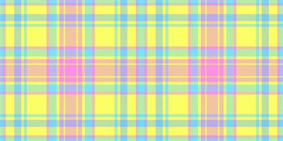 Pastel plaid pattern, cheerful and vibrant. Ideal for textile design, packaging, websites, or crafting projects. Conveys joy, innocence, and springtime freshness. vector