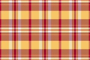 Vibrant yellow and red plaid pattern. Perfect for textile designs, fallthemed projects, or adding a touch of rustic charm to your work. vector