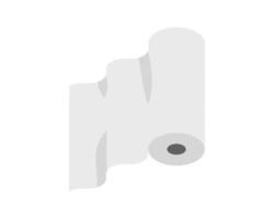 Simple, minimalist illustration of a roll of paper. Perfect for representing concepts of new beginnings, potential, or clean design. vector