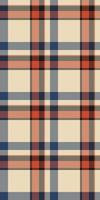 Cool check seamless pattern, greeting card tartan texture . Bandana textile fabric plaid background in light and red colors. vector