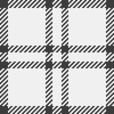 Stylish monochrome plaid pattern. Perfect for textile design, backgrounds, or website elements. Clean lines and a classic feel evoke simplicity and sophistication.