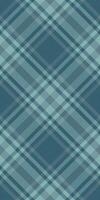 Cotton background plaid texture, tradition fabric check . Repeat textile tartan pattern seamless in cyan and pastel colors. vector