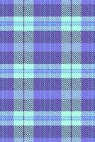 Harmony tartan seamless background, knot fabric pattern check. Rug plaid textile texture in indigo and teal colors. vector