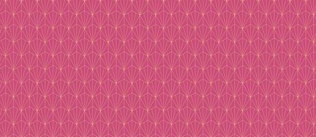 Elegant Art Decoinspired seamless pattern in vibrant pink hues. Perfect for textile design, wallpaper, website backgrounds, or any project needing a sophisticated and stylish geometric texture. vector