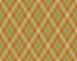 Elegant autumnal plaid pattern in muted orange and green tones. Perfect for fallthemed designs, textile projects, or as a background texture. vector