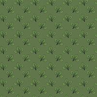 Seamless olive green leaf pattern. Perfect for textile design, wallpaper, or website backgrounds. Simple, elegant, and natureinspired, this repeating design evokes feelings of growth and serenity. vector
