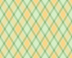 Elegant pastel plaid pattern in soft greens and oranges. Perfect for textile design, website backgrounds, or crafting projects. The subtle color palette evokes a sense of calm and sophistication. vector