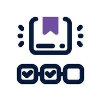 order tracking dual tone icon. Sleek and modern icon for websites and mobile apps. vector