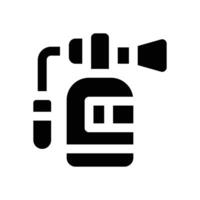 extinguisher glyph icon. Strong and solid icon for websites and mobile apps. vector