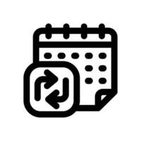 syncronization line icon. Clean and minimalist icon for websites and mobile apps. vector