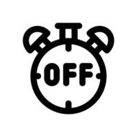 time off line icon. Clean and minimalist icon for websites and mobile apps. vector