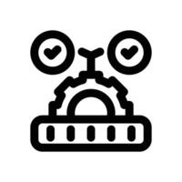 project status line icon. Clean and minimalist icon for websites and mobile apps. vector