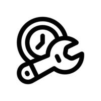 repair time line icon. Clean and minimalist icon for websites and mobile apps. vector