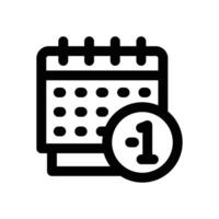 yesterday line icon. Clean and minimalist icon for websites and mobile apps. vector