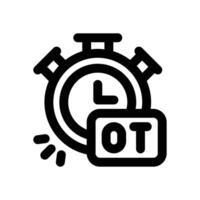 over time line icon. Clean and minimalist icon for websites and mobile apps. vector