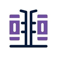 banner dual tone icon. Sleek and modern icon for websites and mobile apps. vector