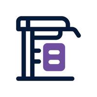 bus stop dual tone icon. Sleek and modern icon for websites and mobile apps. vector