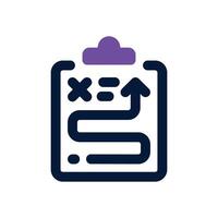 strategy dual tone icon. Sleek and modern icon for websites and mobile apps. vector