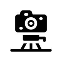 tripod glyph icon. Strong and solid icon for websites and mobile apps. vector