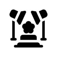 spot light glyph icon. Strong and solid icon for websites and mobile apps. vector