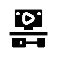 workplace glyph icon. Strong and solid icon for websites and mobile apps. vector