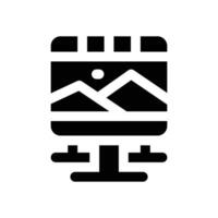 publicity glyph icon. Strong and solid icon for websites and mobile apps. vector