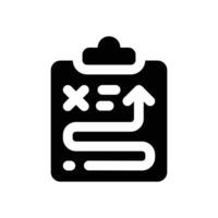 strategy glyph icon. Strong and solid icon for websites and mobile apps. vector