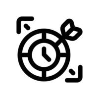 target time line icon. Clean and minimalist icon for websites and mobile apps. vector