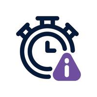 late dual tone icon. Sleek and modern icon for websites and mobile apps. vector