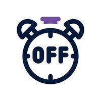 time off dual tone icon. Sleek and modern icon for websites and mobile apps. vector