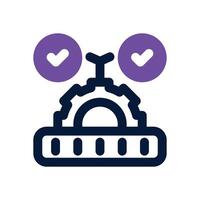 project status dual tone icon. Sleek and modern icon for websites and mobile apps. vector