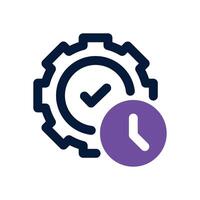 efficiency dual tone icon. Sleek and modern icon for websites and mobile apps. vector