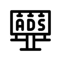 billboard line icon. Clean and minimalist icon for websites and mobile apps. vector
