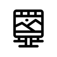 publicity line icon. Clean and minimalist icon for websites and mobile apps. vector