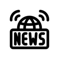 newspaper line icon. Clean and minimalist icon for websites and mobile apps. vector