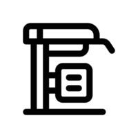 bus stop line icon. Clean and minimalist icon for websites and mobile apps. vector