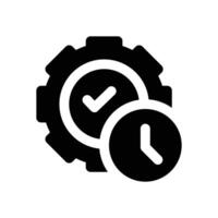 efficiency glyph icon. Strong and solid icon for websites and mobile apps. vector