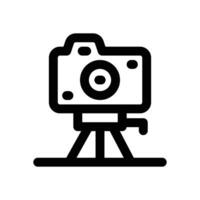 tripod line icon. Clean and minimalist icon for websites and mobile apps. vector