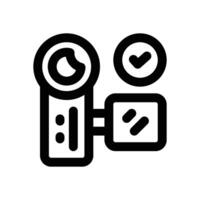 handycam line icon. Clean and minimalist icon for websites and mobile apps. vector